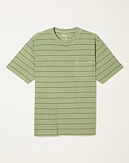 FatFace Compton Stripe T-Shirt (Regular & Tall) - Mint Green