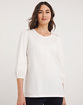 Julipa Embroidered Jersey Top