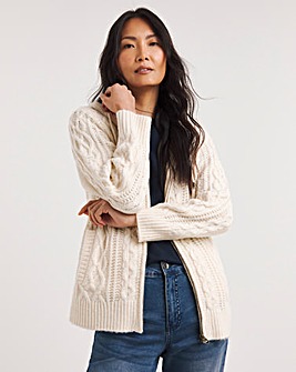 Julipa Hooded Cable Cardigan