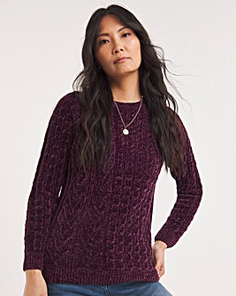 Julipa Chenille Mixed Cable Jumper