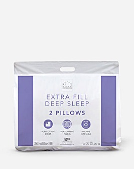 Extra Fill Deep Sleep Pillows - 2 Pack