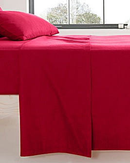 Warm and Cosy Extra Wide Brushed Cotton Flat Sheet