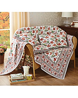 Cotton Poppy Throws 2 Pack