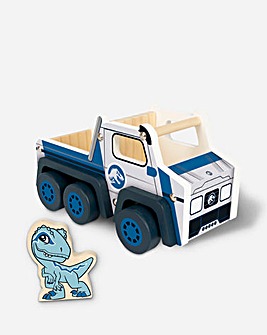 Jurassic World Chunky Wooden Vehicle and Raptor Playset