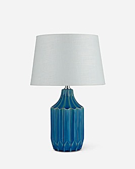 Teal Ceramic Table Lamp