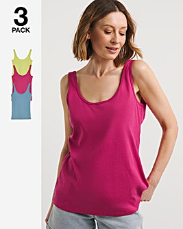 Women's PUMA Cami Tops Pack Of 2 in Black/Pink size XL