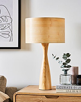 Gray & Osbourn No.13 Wood Grain Table Lamp