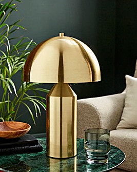 Gray & Osbourn Satin Brass Dome Table Lamp