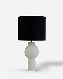 Simplicity Black Shade Ceramic Lamp