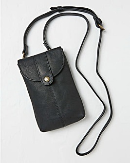 Fatface Clara Leather Phone Bag