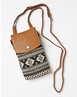 Fatface Evie Woven Phone Bag