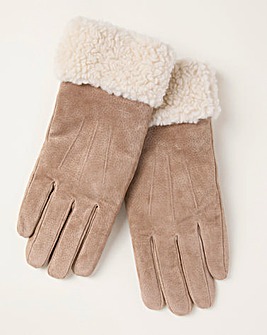 Fatface Suede Gloves