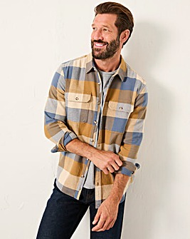 FatFace Buffalo Check Shirt (Regular & Tall) - Blue