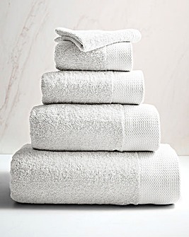 Eco Plush Recycled Cotton Towels White