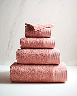 Eco Plush Recycled Cotton Towels Dusky Peach
