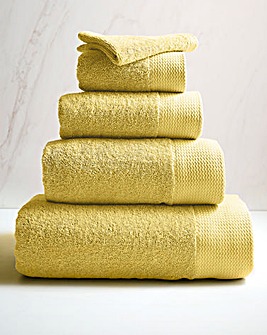 Eco Plush Recycled Cotton Towels Dusky Citron