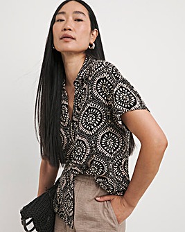 Crinkle Short Sleeve Resort Shirt