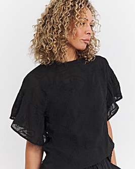 Black Embroidered Blouse