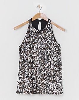 Sequin Racer Top