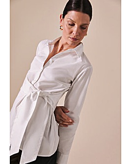 Poplin Wrap Shirt