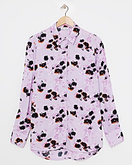 Dipped Back Viscose Shirt