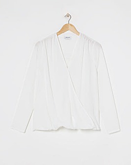 Wrap Drape Blouse