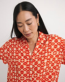 Crinkle Short Sleeve Resort Shirt