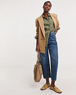 Linen Mix Long Sleeve Shirt