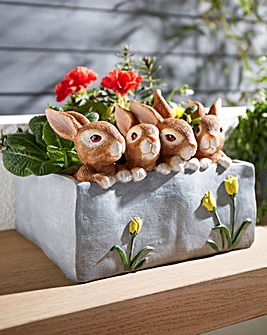Bunnies Windowbox Planter