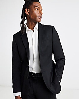 Stretch Blazer with Patch Pockets