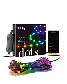 Twinkly Dots App-Controlled Flexible LED Light String with 200 RGB