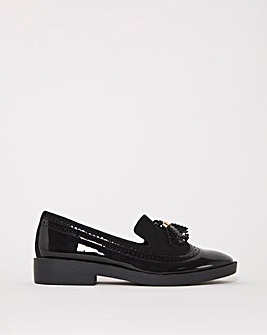 Amy Tassle Trim Loafers Wide Fit
