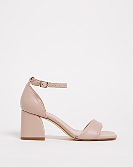 Rimona Barely There Block Heeled Sandals Wide Fit