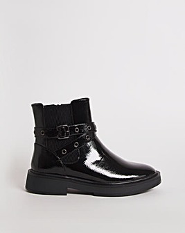 Tess Crossover Strap Ankle Boots Wide E Fit