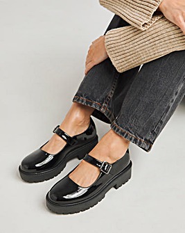 Dawn Mary Jane Flat Shoes Extra Wide EEE Fit