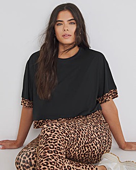 Leopard Print Active T-Shirt