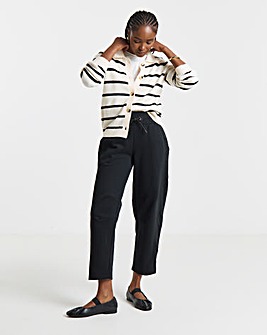 Black Barrel Leg Jogger