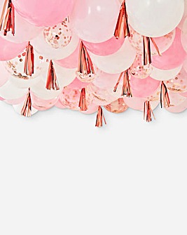 Ginger Ray Blush, White and Rose Gold Ceiling Baloon