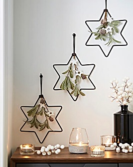 Christmas Mistletoe Stars