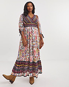 Joe Browns Joy Of Summer Lurex Cotton Maxi Dress