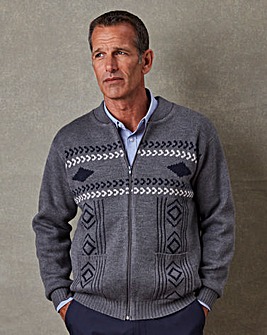 premier man zip cardigans