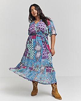 Joe Browns Aris Patchwork Print Maxi Dress