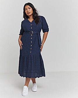 Joe Browns Molly Broderie Belted Midaxi Dress