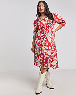 Joe Browns Poppy Floral Midi Dress