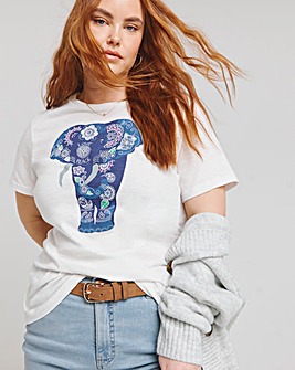 Joe Browns Enchanting Elephant Boho Tee