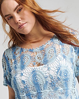 Joe Browns Pretty Paisley Crochet Top