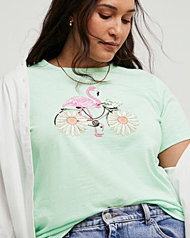 Joe Browns Fancy Flamingo Jersey Tee