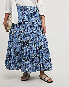 Joe Browns Alycia Cotton Crinkle Boho Maxi Skirt