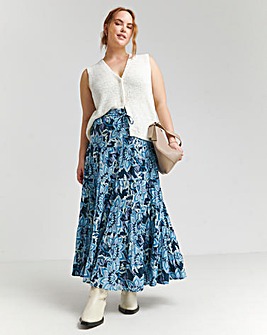 Joe Browns Alycia Cotton Crinkle Boho Maxi Skirt