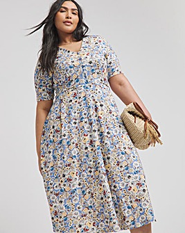 Joe Browns Floral Tea Jersey Midaxi Dress